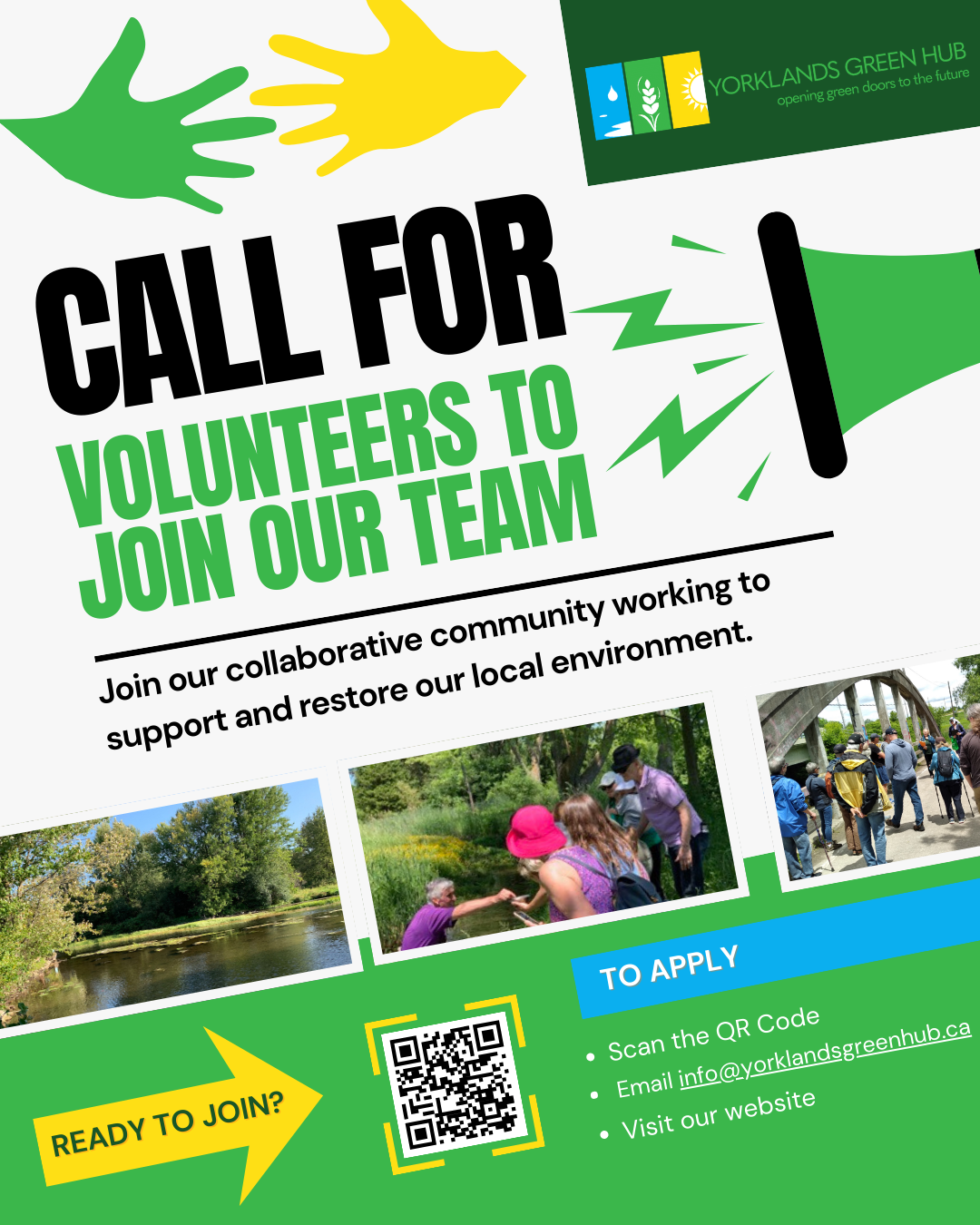 We’re Recruiting Volunteers!